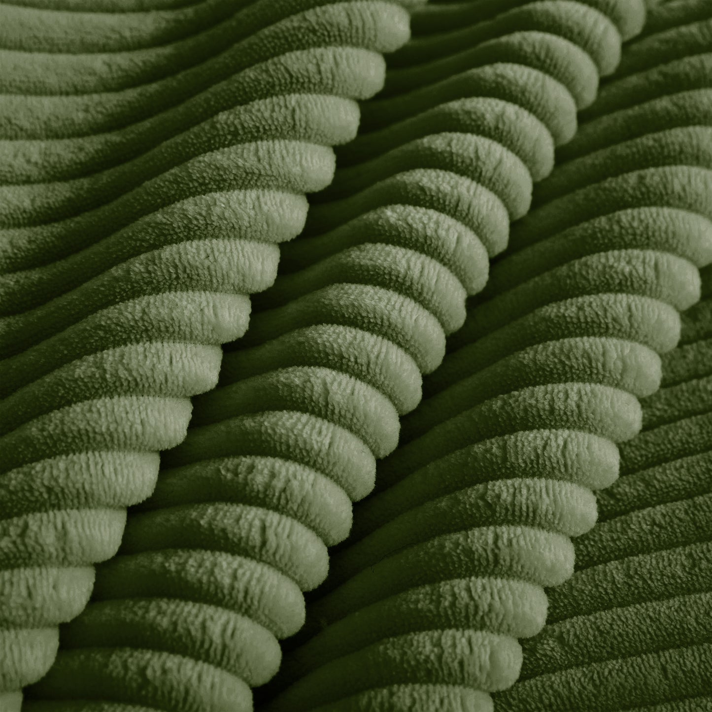 Martha Ottoman Corduroy -Green image 2