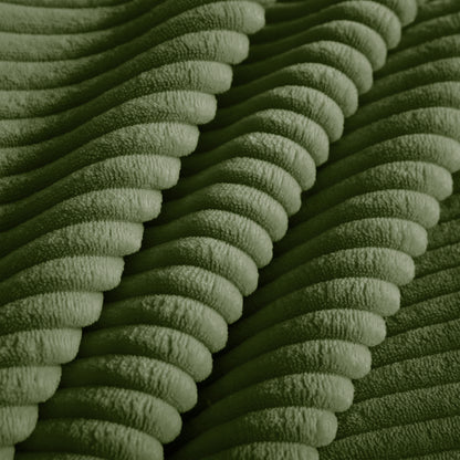 Martha Ottoman Corduroy -Green image 2