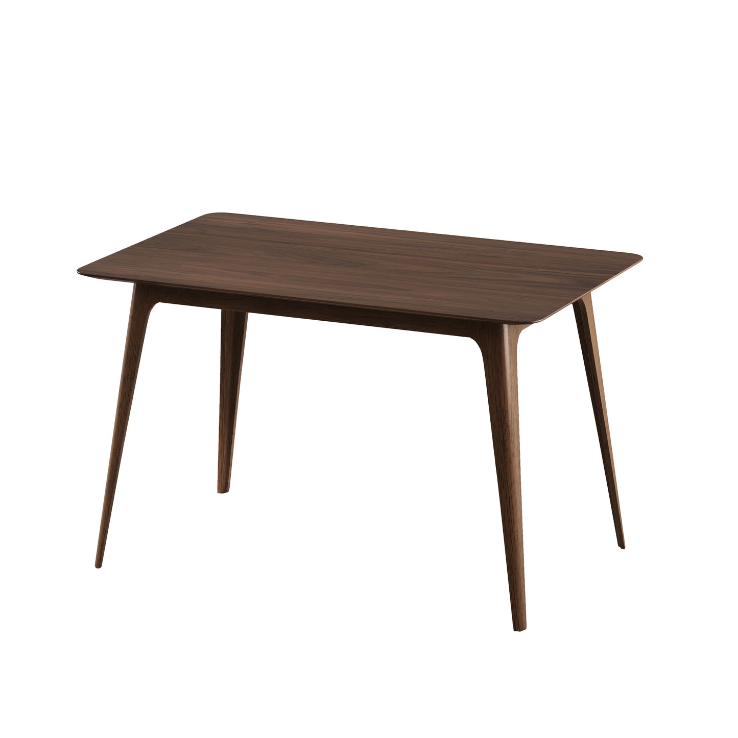 [Video] 5-Piece Dining Set 1 Table 4 Chairs, Rubberwood Frame, Faux Wood Tabletop, Retro - Elegant for Kitchen & Family Dining, Walnut+Light Gray (same sku: N759S002001D) image 9