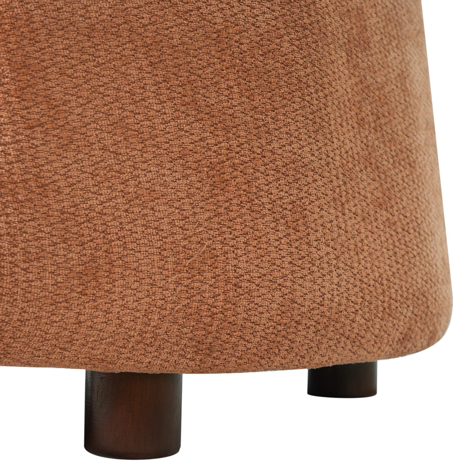 Orange Pet Friendly Chair with Hidden Pet Nook, Convertible Stool, Storage Seat, 220lbs Capacity, Acacia Wood Legs image 12