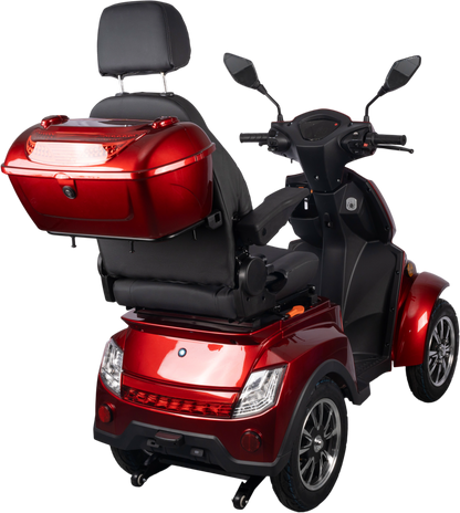 HS4W-A1R-N Heavy Duty 4 Wheel Mobility Scooters, Red Color image 7