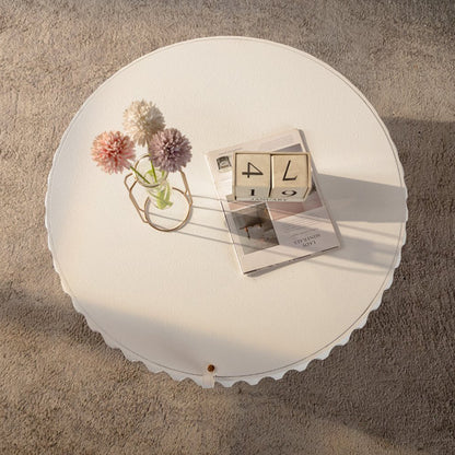 Round Fluted Storage Table with Lift-Off Lid, Sleek Texture, Perfect for Modern Living image 3