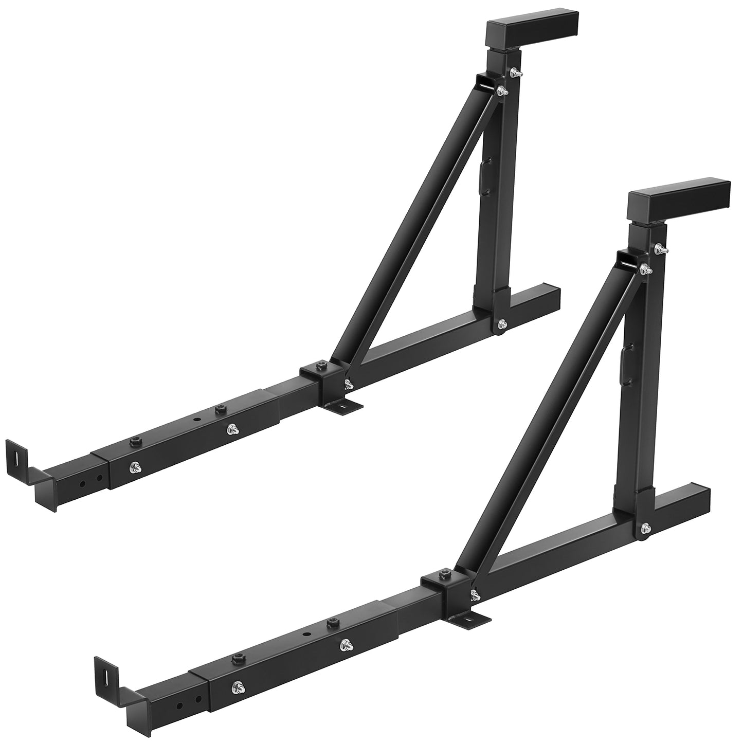 Truck Rack, 19-34inch Extendable Truck Ladder Rack, 38.6"-43.6" Adjustable Height, 250 lbs Capacity Steel Ladder Rack for Truck, Heavy Duty Truck Bed Rack for Kayak, Surfboard, Lumber, Ladder image 4