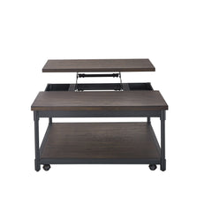 Prescott - Lift-Top Square Cocktail Table - Brown