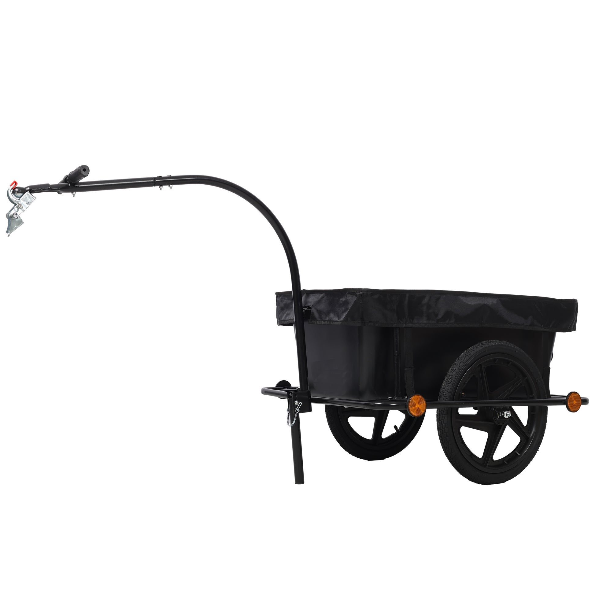 Bike Cargo Trailer with Support Bar, 900D PVC Waterproof Cover, Removable Box, Utility Bike Wagon Trailer for Shopping Camping and Outdoor Activities image 9