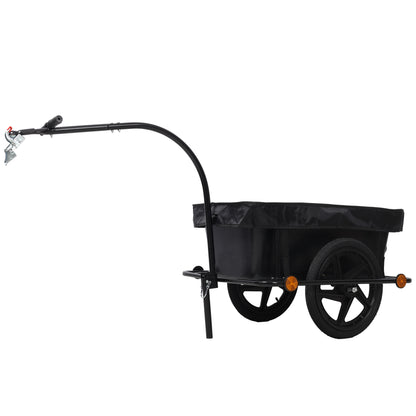 Bike Cargo Trailer with Support Bar, 900D PVC Waterproof Cover, Removable Box, Utility Bike Wagon Trailer for Shopping Camping and Outdoor Activities image 9
