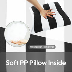 2 Pack Outdoor Throw Pillows - Waterproof & Comfortable Cushions