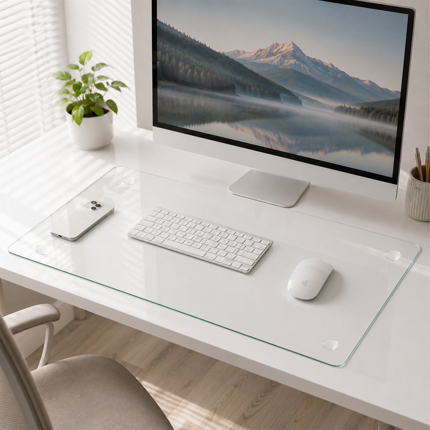 CLEAR Tempered glass table mat 20X32 INCH image 11