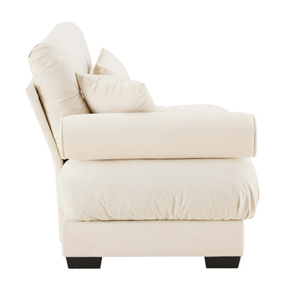 Milano Sofa LSF W/3 pillows - Cream image 2