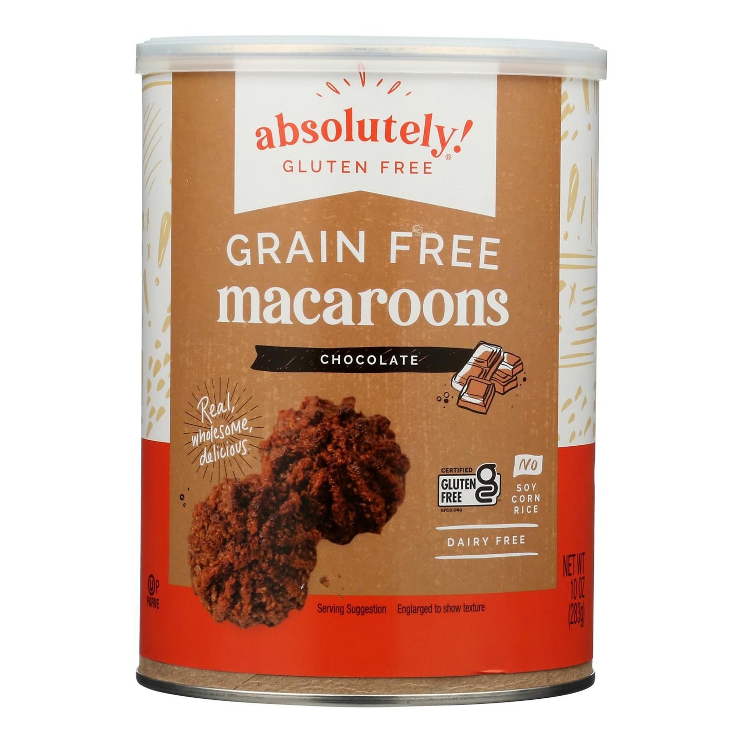 Absolutely Gluten Free Macaroons - Chocolate - Clasc - Case Of 6 - 10 Oz image 1