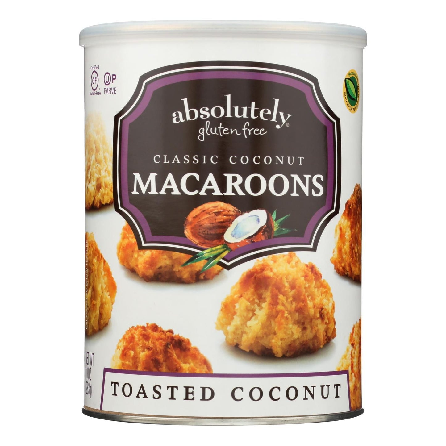 Absolutely Gluten Free Macaroons - Coconut - Classic - Case Of 6 - 10 Oz image 1