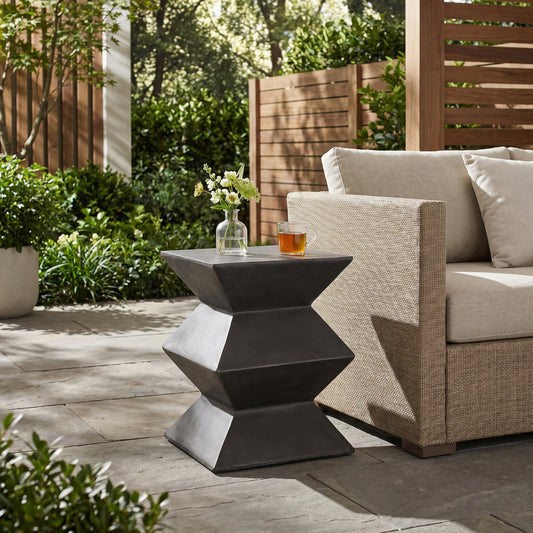 Outdoor Lightweight Concrete Side Table,MGO End Table image 1