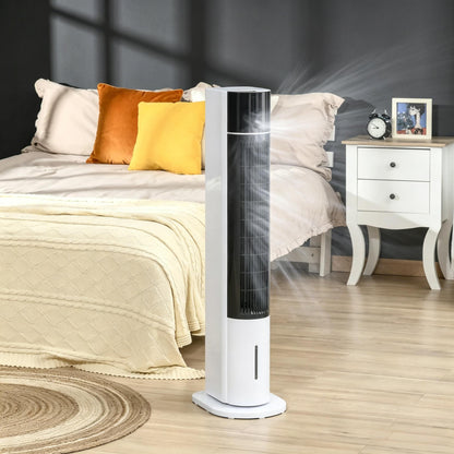 42" White 52° Oscillating Portable Swamp Cooler with Humidifier, 3 Modes, 3 Speeds 3-In-1 Ice Cooling Fan with Humidifier, image 4