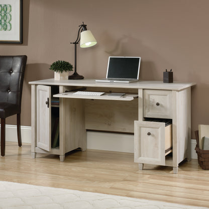 Coastal Computer Desk with Slide-Out Keyboard Tray, Gray finish image 2