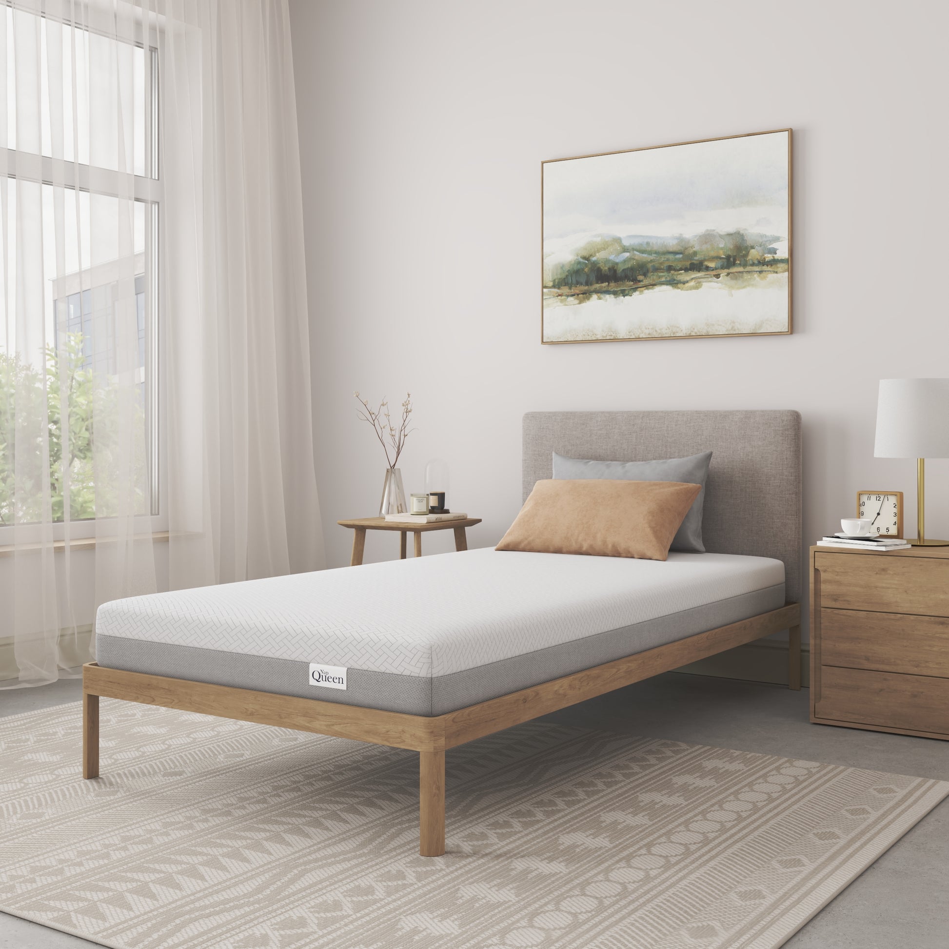 NapQueen 8 Inch Twin XL size Memory Foam, Medium Firm Mattress image 2