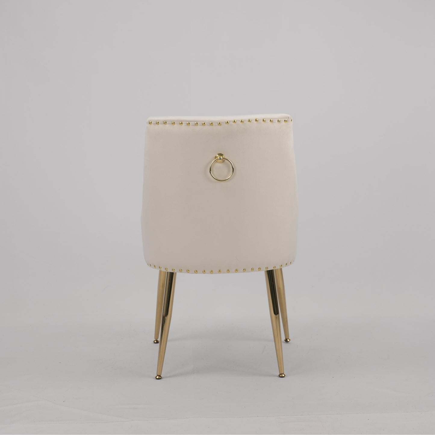 Hengming Dining Chair Modern Style Accent Chair Vertical Tufted Chair Set of 2,Beige image 7