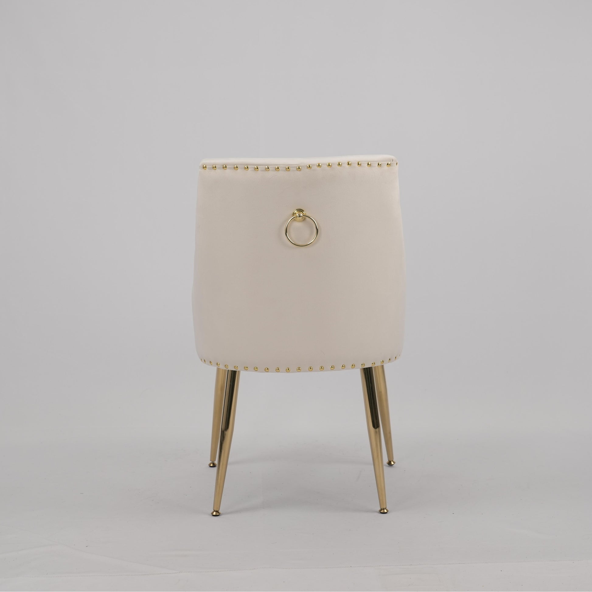 Hengming Dining Chair Modern Style Accent Chair Vertical Tufted Chair Set of 2,Beige image 7