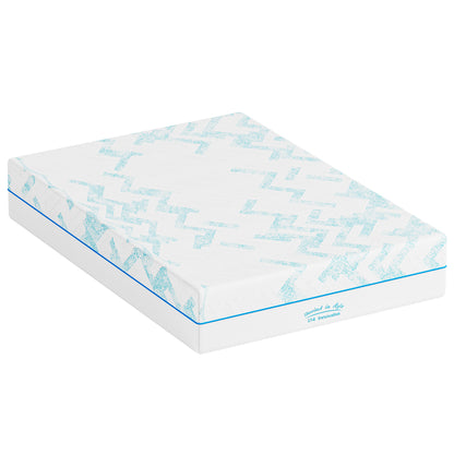 10-inch RV Latex Memory Foam Mattress, short queen size, large format, free of glass fibers, medium hardness texture, breathable memory foam. image 9