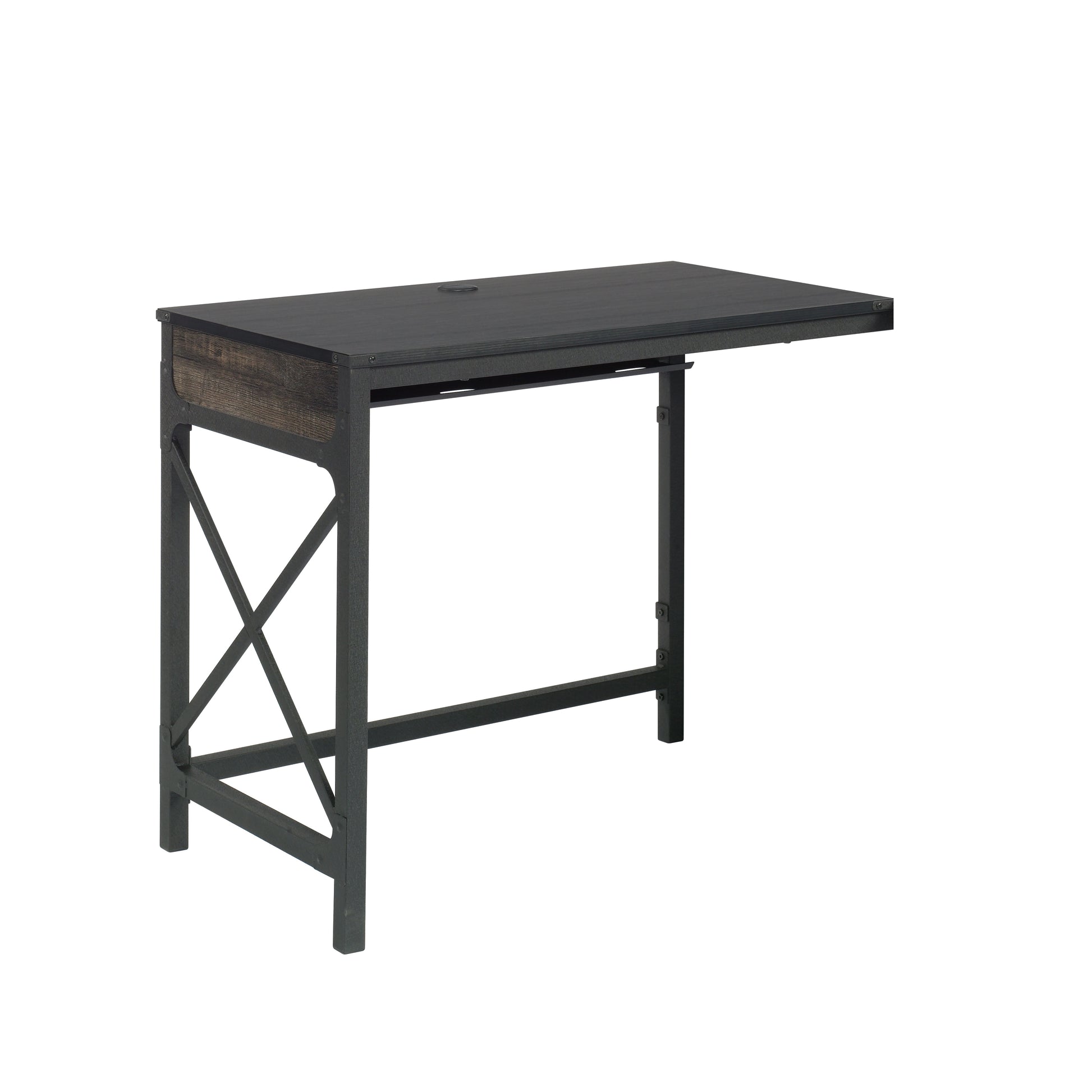 Desk Return 36" with Expanded Workspace, Brown finish image 1