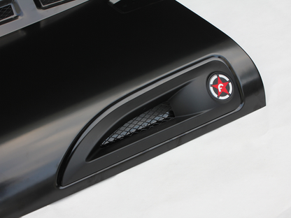 The Avenger Style Replacement Hood Compatible with 2007-2017 Jeep Wrangler JK JKU Unlimited Rubicon Black image 11