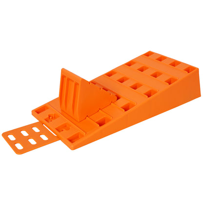 5T Caravan Levelling Ramps, Heavy Duty RV Leveling Ramps Set with 2 Wheel Chocks, Camper Trailer Levelers for Motorhome, Travel Trailer, Camper, with Portable Carry Bag image 5