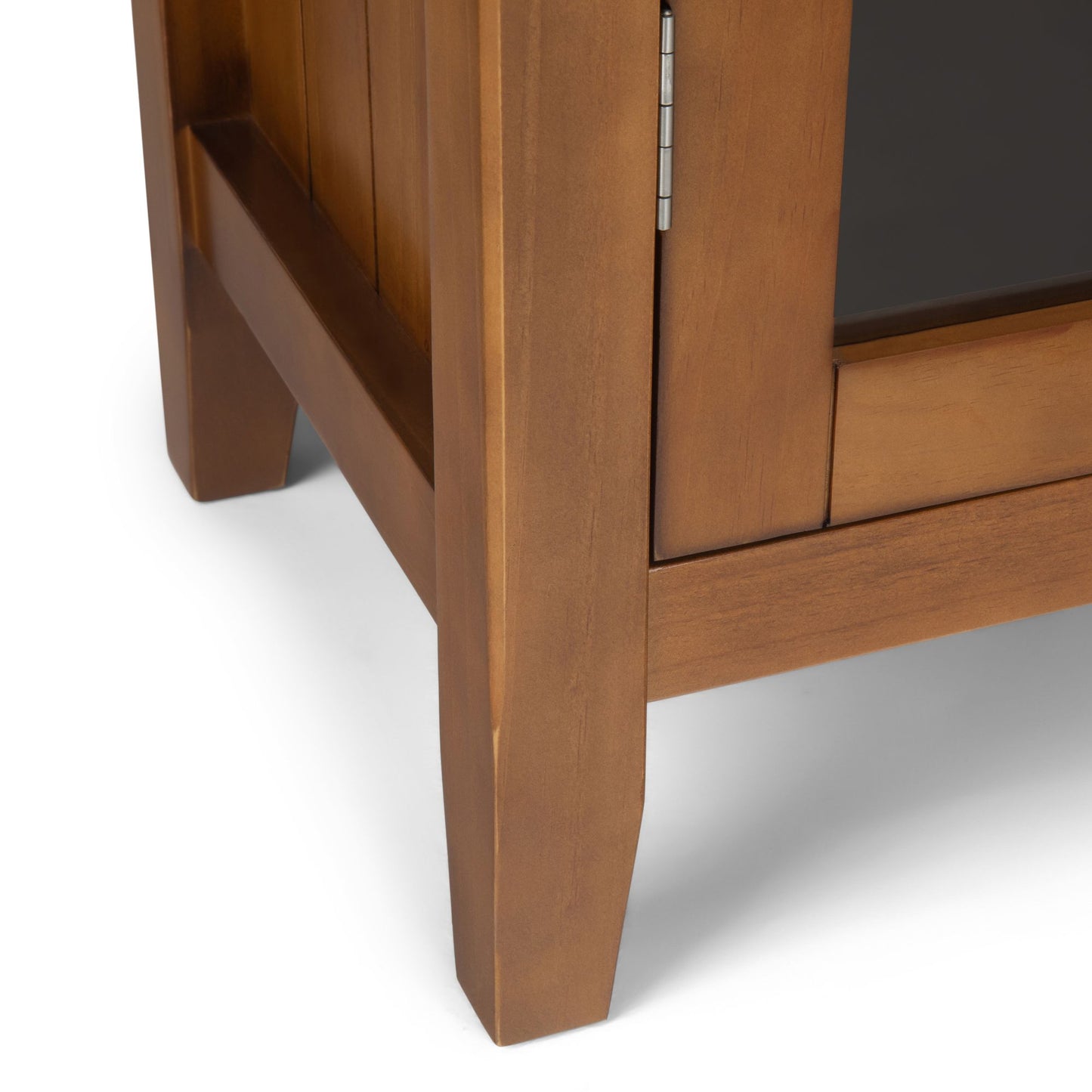 Acadian 39 inch Wide Solid Wood Transitional Storage Cabinet in Light Golden Brown image 4