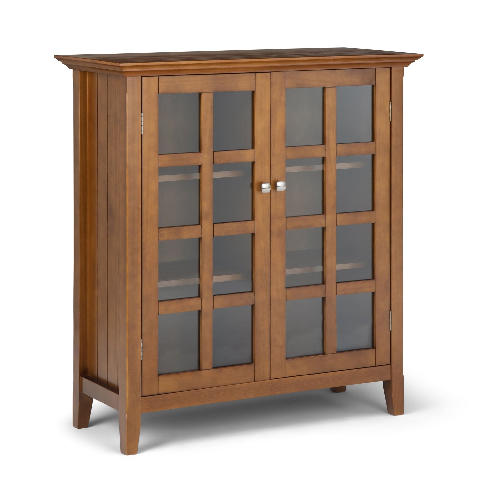 Acadian 39 inch Wide Solid Wood Transitional Storage Cabinet in Light Golden Brown image 1