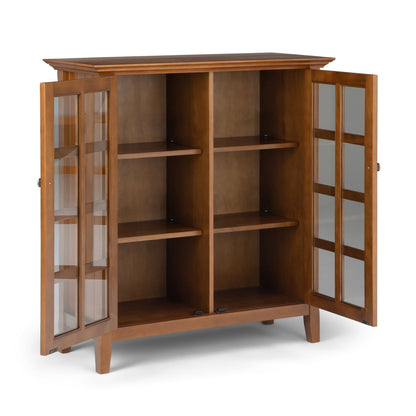 Acadian 39 inch Wide Solid Wood Transitional Storage Cabinet in Light Golden Brown image 7