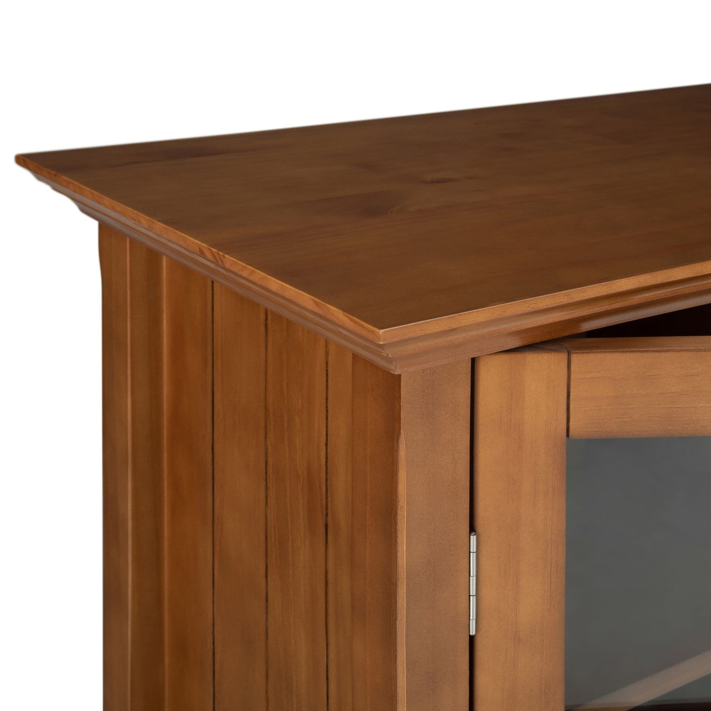Acadian 39 inch Wide Solid Wood Transitional Storage Cabinet in Light Golden Brown image 3