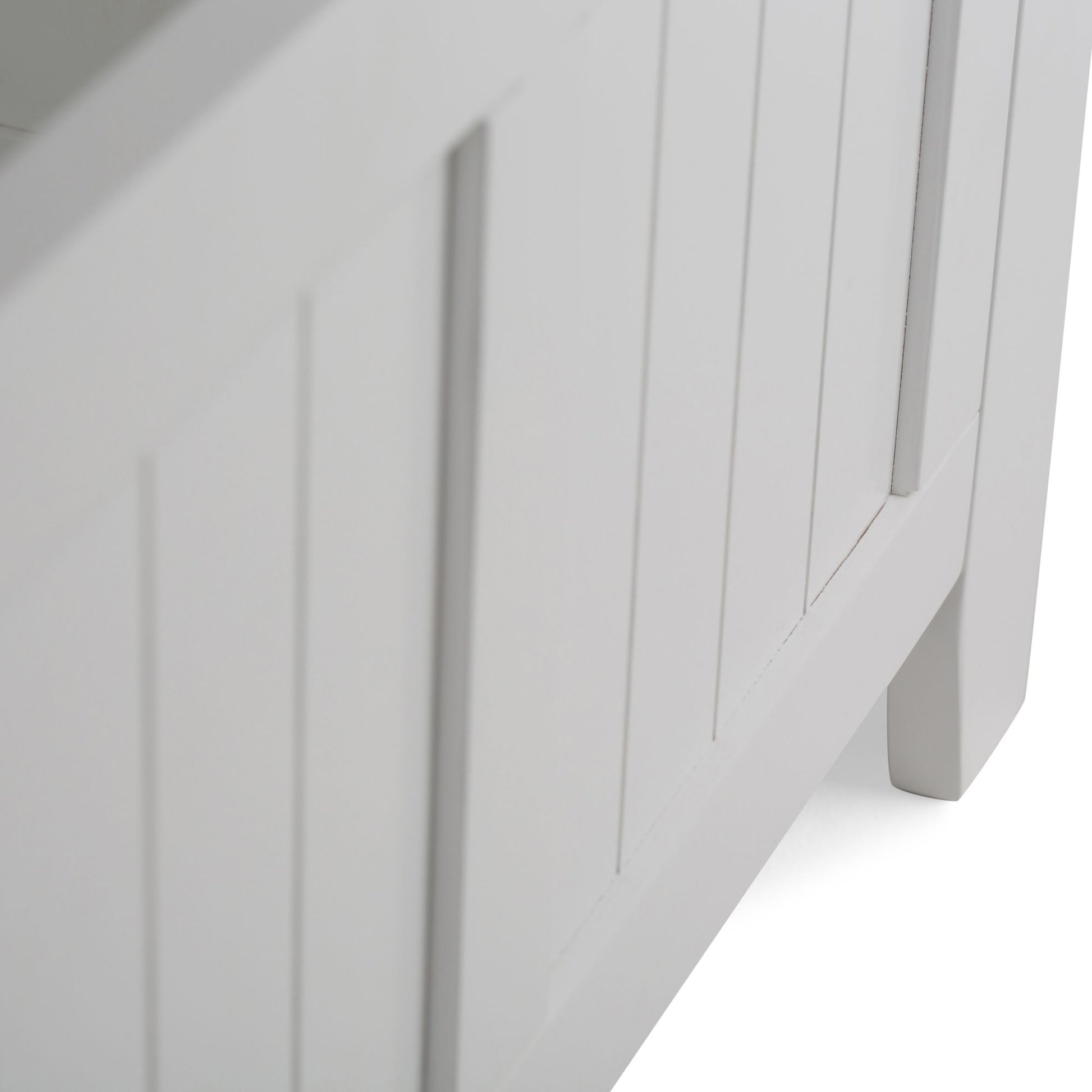 Acadian 48 inch Wide Solid Wood Entryway Storage Bench in White image 3