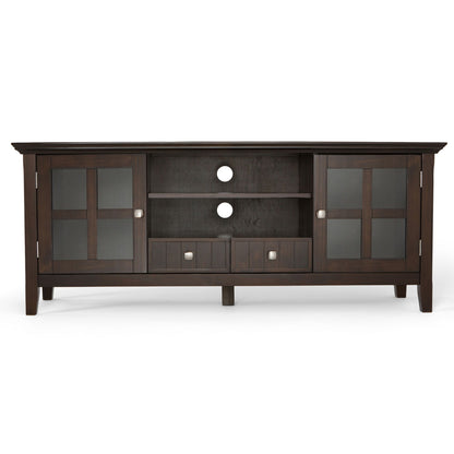 Acadian 60 inch Wide Solid Wood TV Stand in Brunette Brown For TVs up to 65 inches image 6