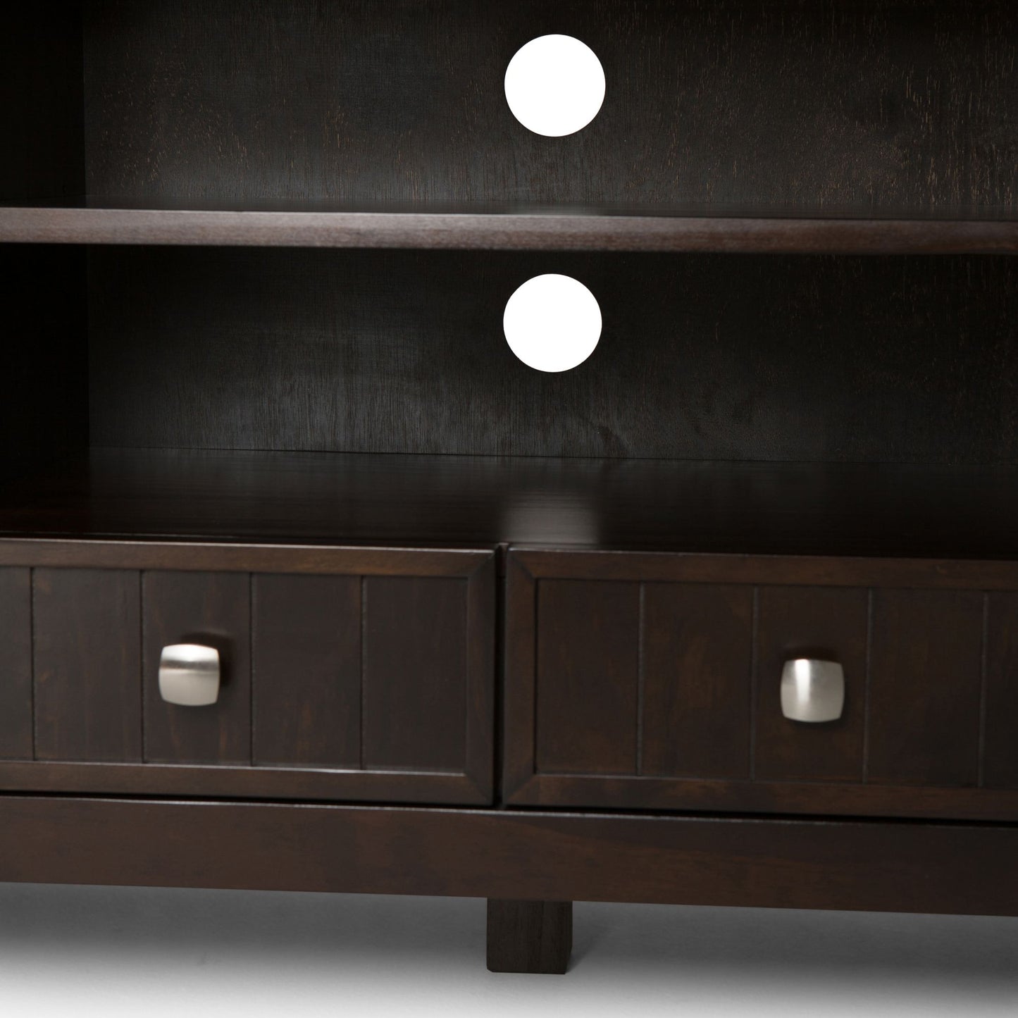 Acadian 60 inch Wide Solid Wood TV Stand in Brunette Brown For TVs up to 65 inches image 4