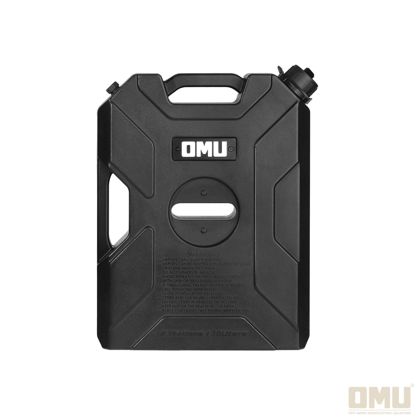 OMU 2.64 Gallon/10L Door Hinge Gasoline Container and Mount Set Compatible with 2007-2026 Jeep wrangler JK JL JT, Gasoline Pack Mount Backing Plate with Snapin Spout Backup Petrol Water Storage Can image 12