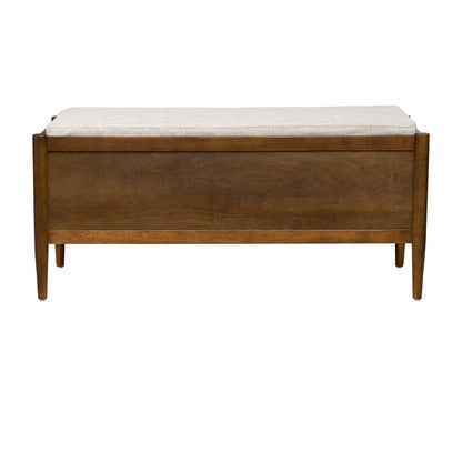 Accent Bench with Storage and Upholstered Cushion image 5