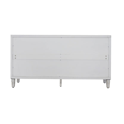 Accent Cabinet 4 Door Wooden Cabinet Sideboard Buffet Server Cabinet Storage Cabinet, for Living Room, Entryway, Hallway image 8