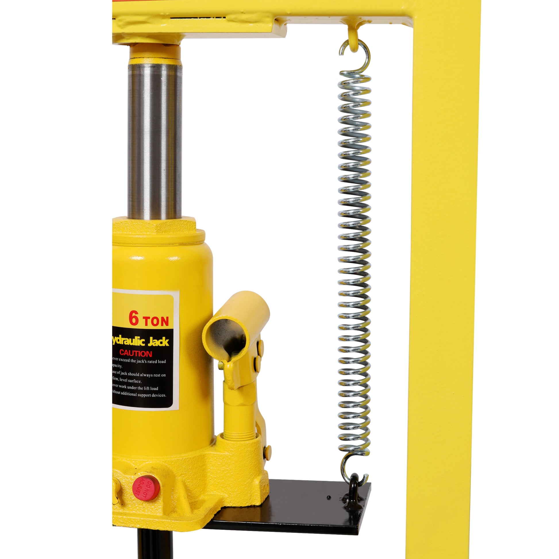 6Ton Bottle Jack Shop Press with Gauge, Bend, Straighten, or Press Parts, Install Bearings, U-Joints, Bushings, Ball Joints, and Pulleys,Yellow image 11