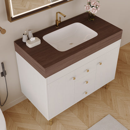 36 in Modern Free-standing Bathroom Vanity with Ceramic Sink & Ample Storage image 5