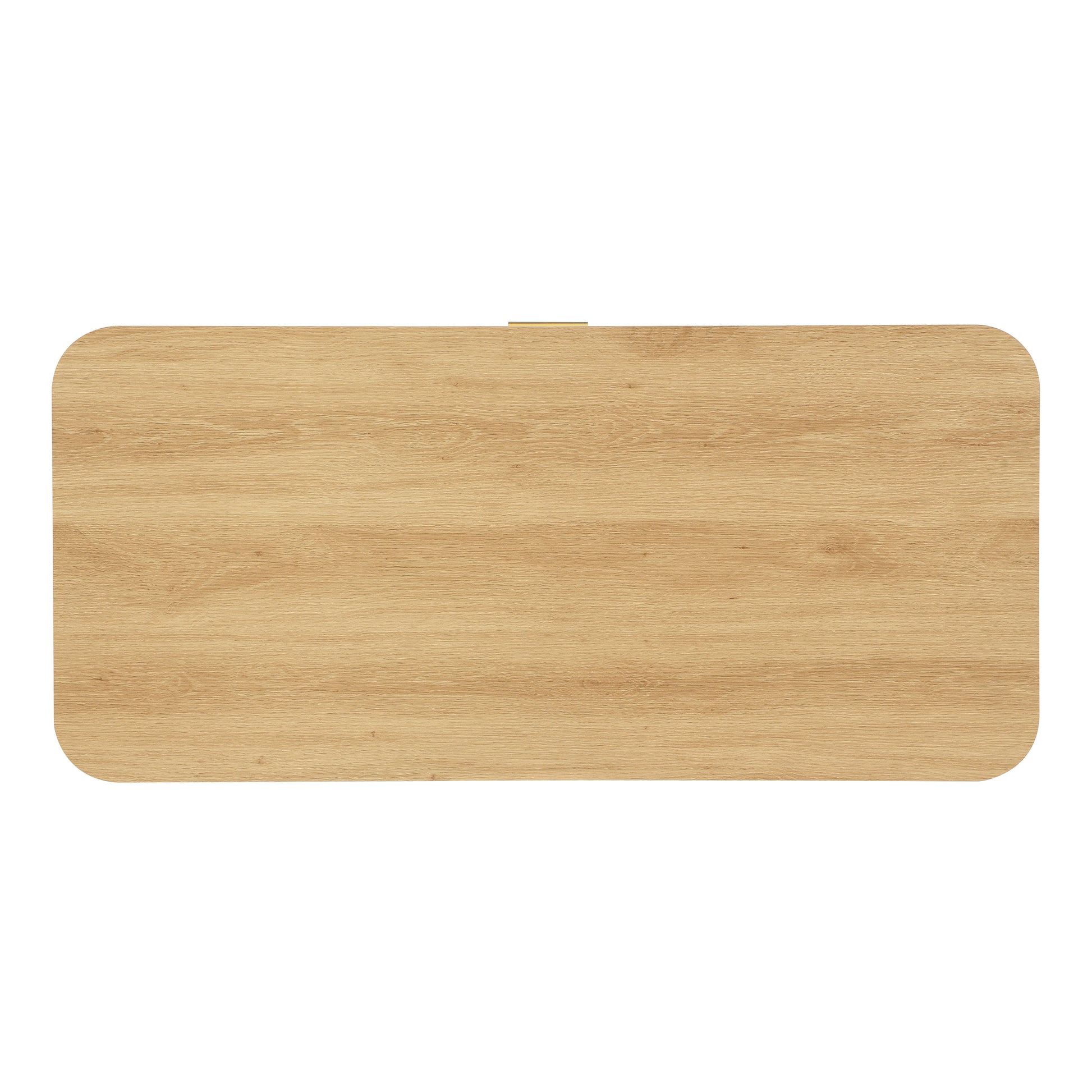 Mid-Century Modern Coffee Table with Storage: Natural Wood Finish, 2 Doors & 1 Drawer, For Living Room, Entertainment Center, Home Theater image 12