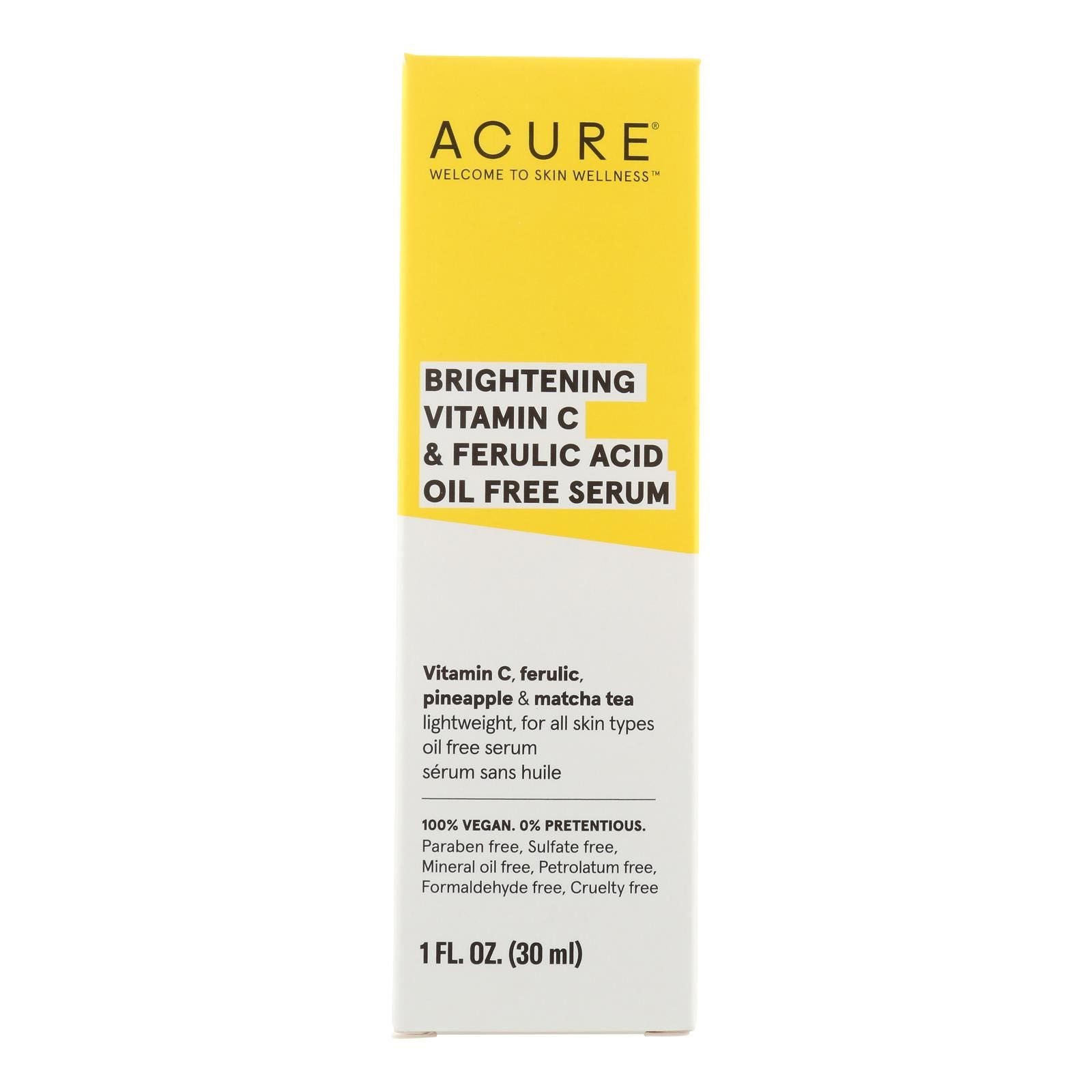 Acure - Serum Brghtn Vitamin C Ferulc - 1 Each-1 Fz image 1