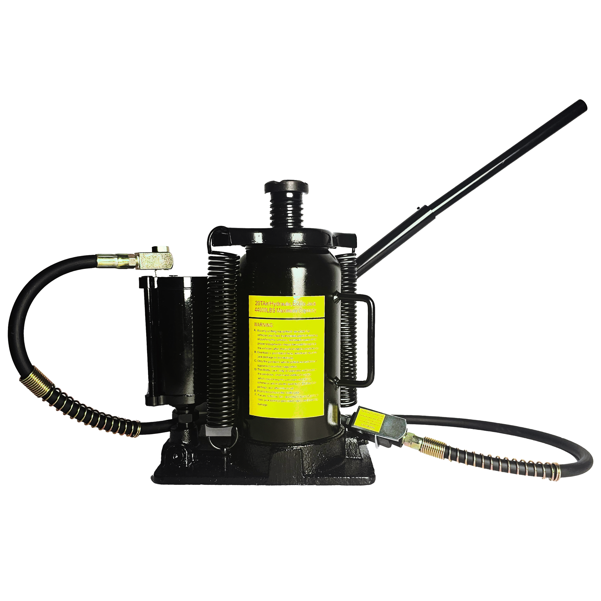 Air Hydraulic Bottle Jack, 20 Ton/40000 LBS Bottle Jack, 10.23-20.07 inch Lifting Range, Manual Handle and Air Pump, for Car, Pickup, Truck, RV, Auto Repair, Industrial Engineering image 8