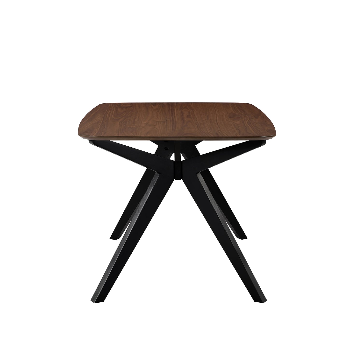 Wood Dining Table,Walnut+Black image 6