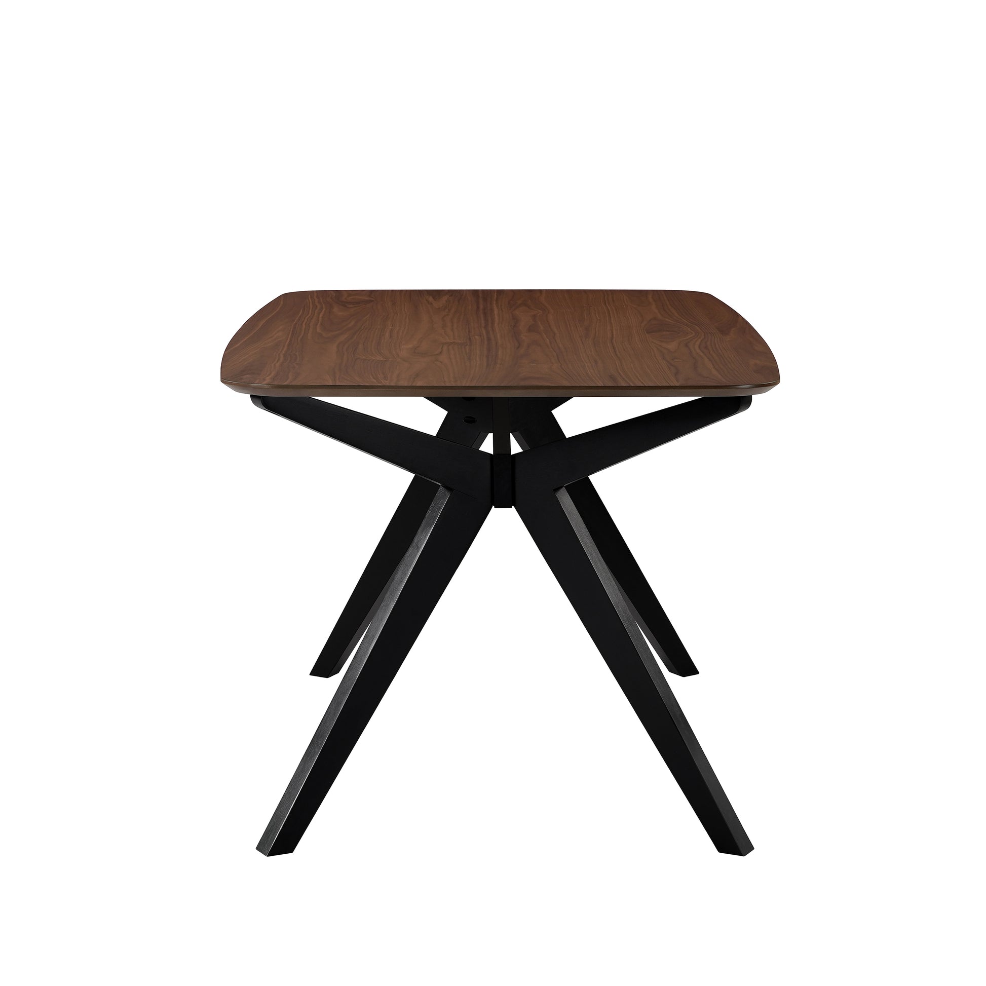 Wood Dining Table,Walnut+Black image 6