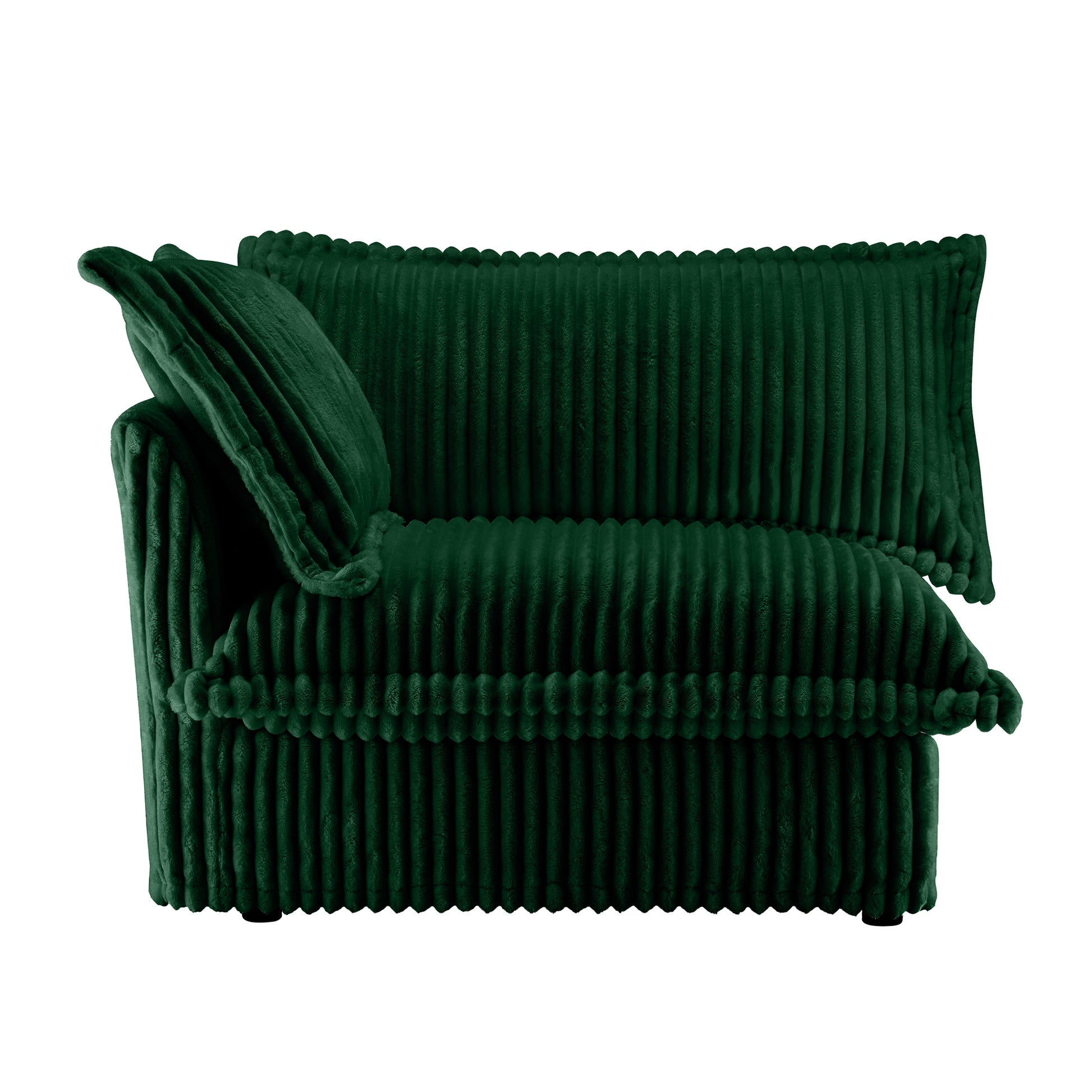 Koala Sofa LSF W/1 Pillow -Green image 1