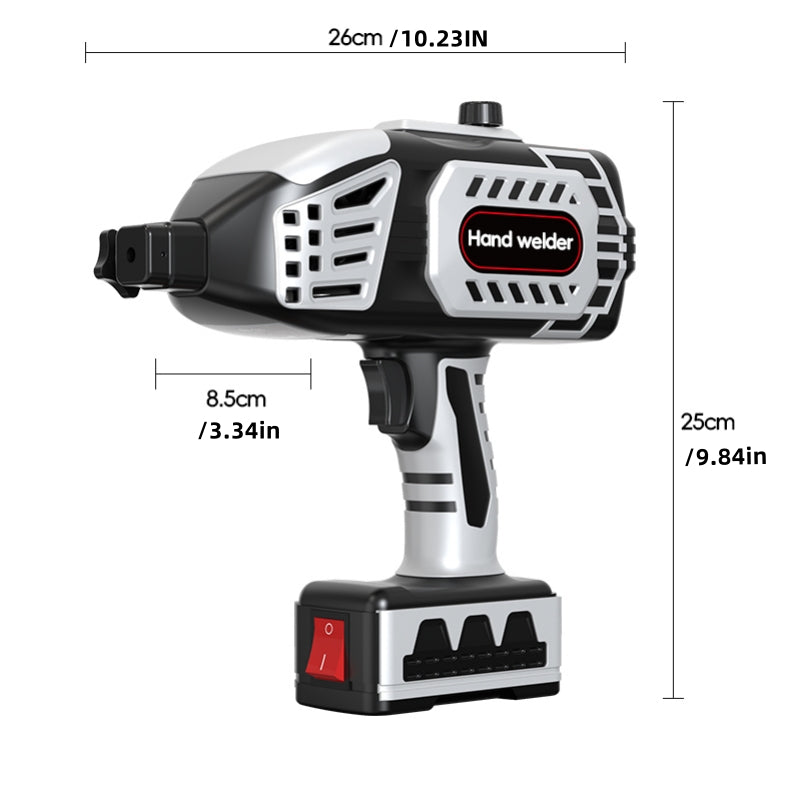 Portable welding machine 110V hand held: home use hand held welding machine and IGBT inverter 5 pole stepless current regulation, for3/32 inch wire arc welding gun. image 8