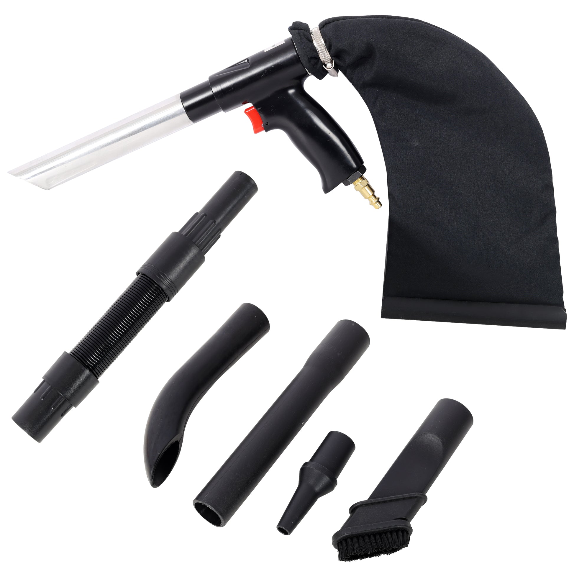 Multi-Function Hand Held Air Vacuum & Blow Gun Kit, Pneumatic Vacuum Blower Tool for Dust Cleaning, Inflation and Workshop Use image 1