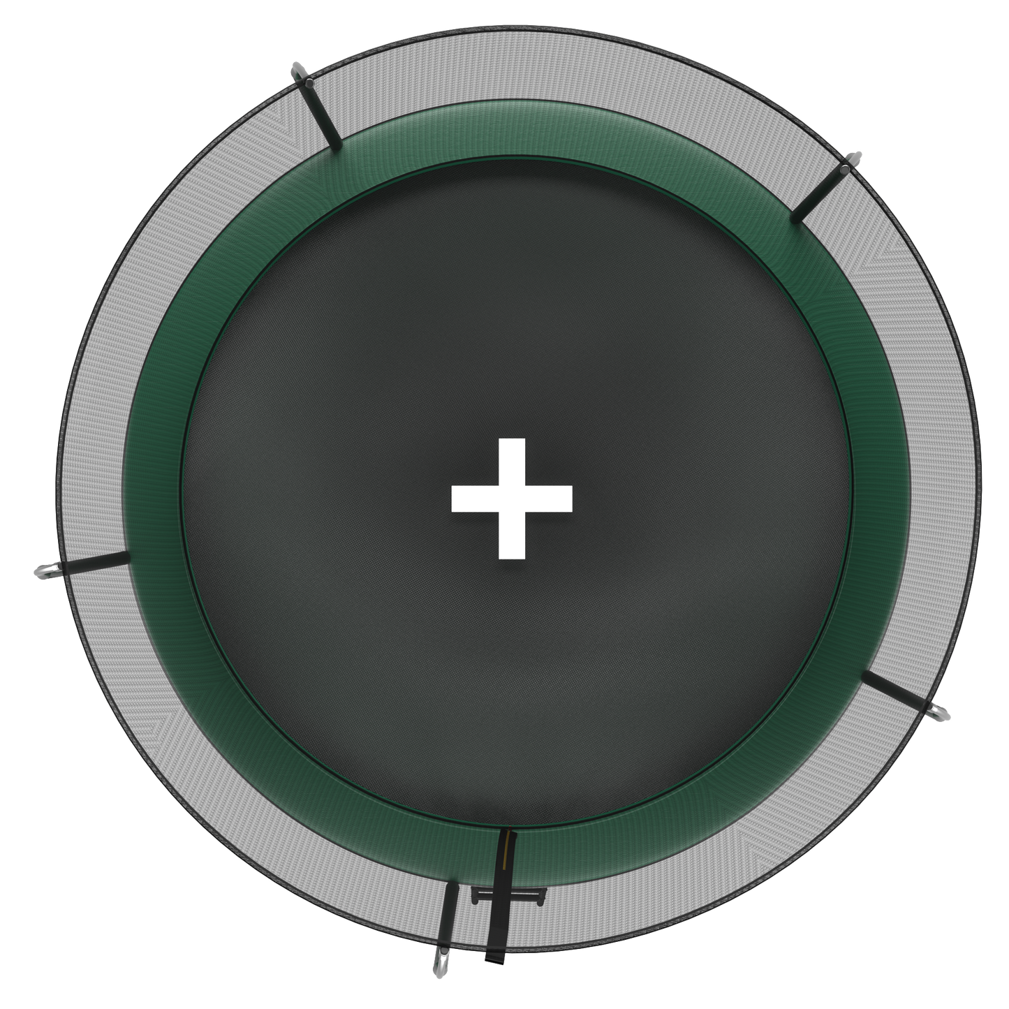 YC 12FT Springfree no Gap Trampoline- Green image 6