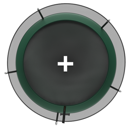 YC 12FT Springfree no Gap Trampoline- Green image 6