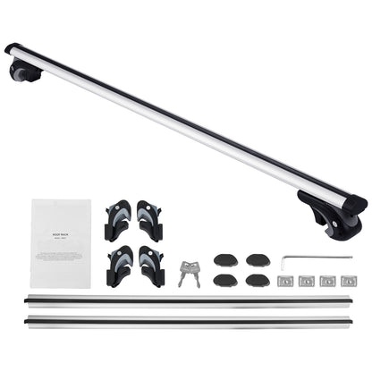 Universal Roof Rack Cross Bars, 54" Aluminum Roof Rack Crossbars, Fit Existing Raised Side Rail with Gap, 200 lbs Load Capacity, Adjustable Crossbars with Locks, for SUVs, Sedans, and Vans image 1
