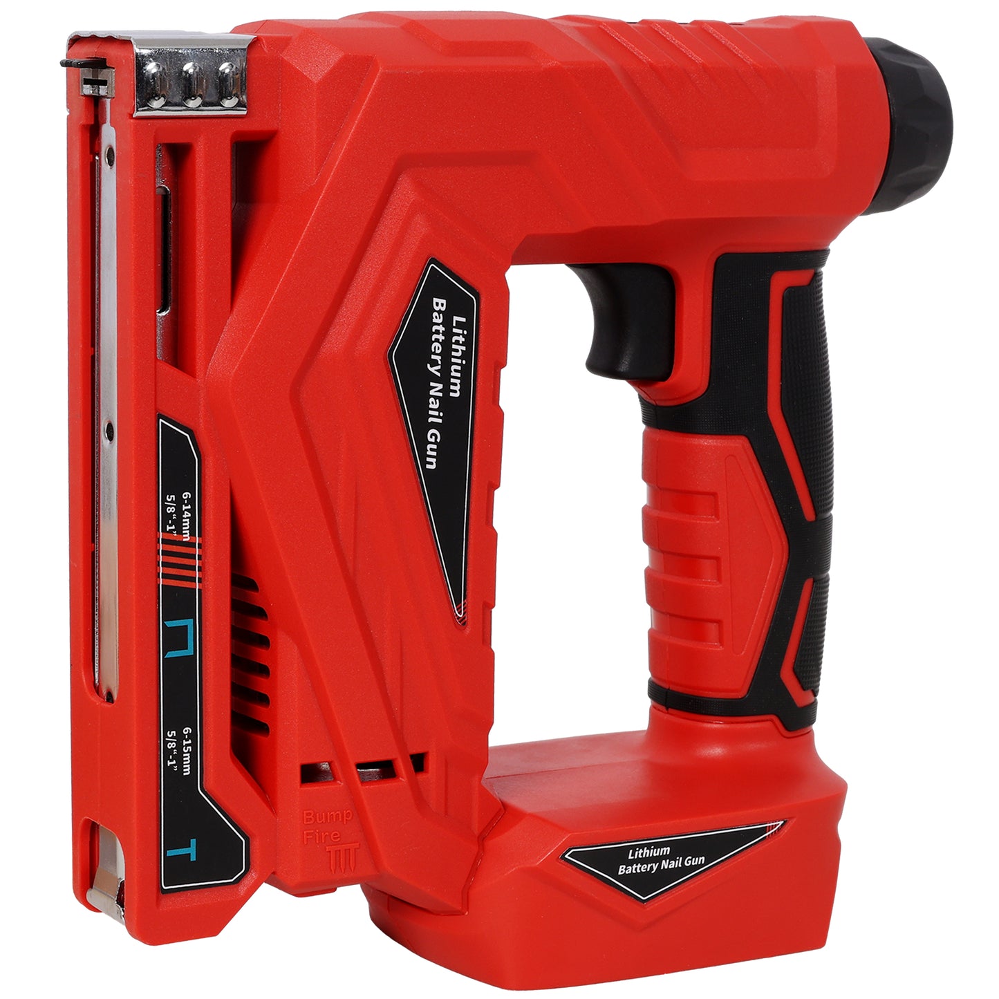 2-in-1 Cordless Brad Nailer & Narrow Crown Stapler, Compatible with Milwaukee 20V MAX Battery, Battery Powered Nail Gun with Safety Lock, Professional Woodworking DIY Fastening Tool, Tool Only image 5
