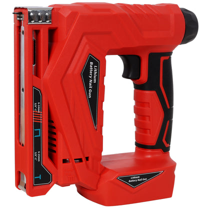2-in-1 Cordless Brad Nailer & Narrow Crown Stapler, Compatible with Milwaukee 20V MAX Battery, Battery Powered Nail Gun with Safety Lock, Professional Woodworking DIY Fastening Tool, Tool Only image 5